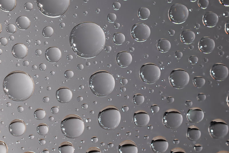 bubbles, macro, liquid, bw, HD wallpaper