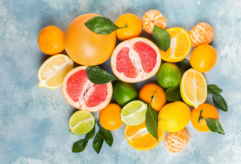Fruits, Fruit, Grapefruit, Lemon, Lime, Mandarin, orange (Fruit), HD wallpaper