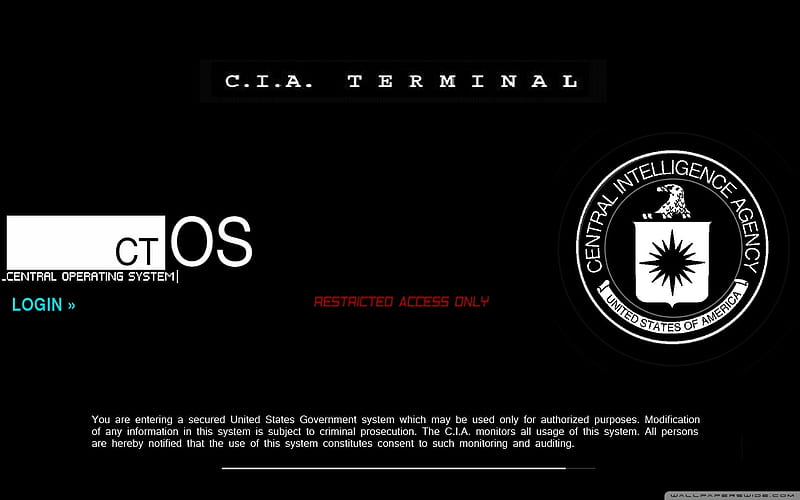 ctOS_CIA Ultra Background for : & UltraWide & Laptop, CIA Terminal, HD wallpaper