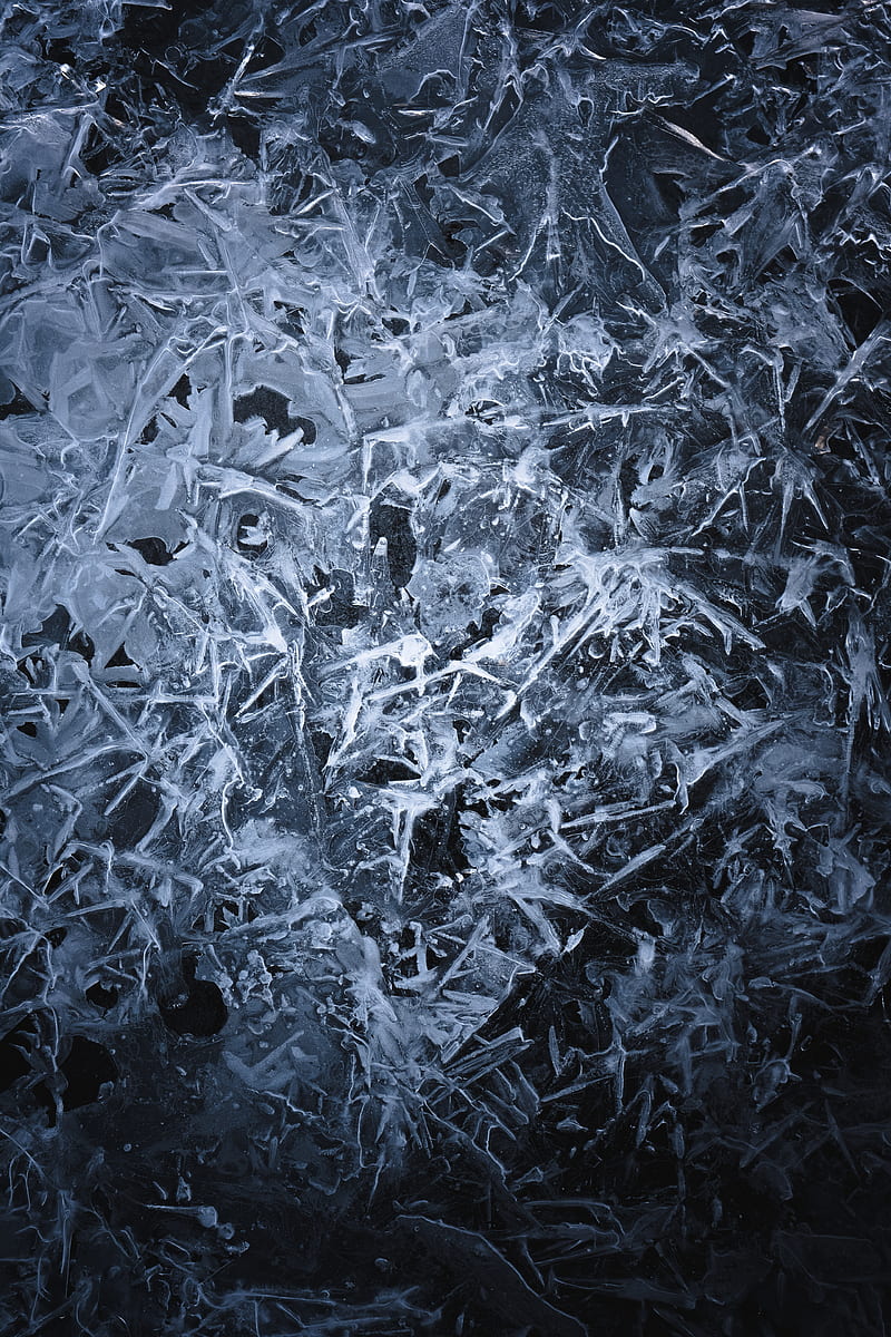 ice, frozen, texture, surface, frost, HD phone wallpaper
