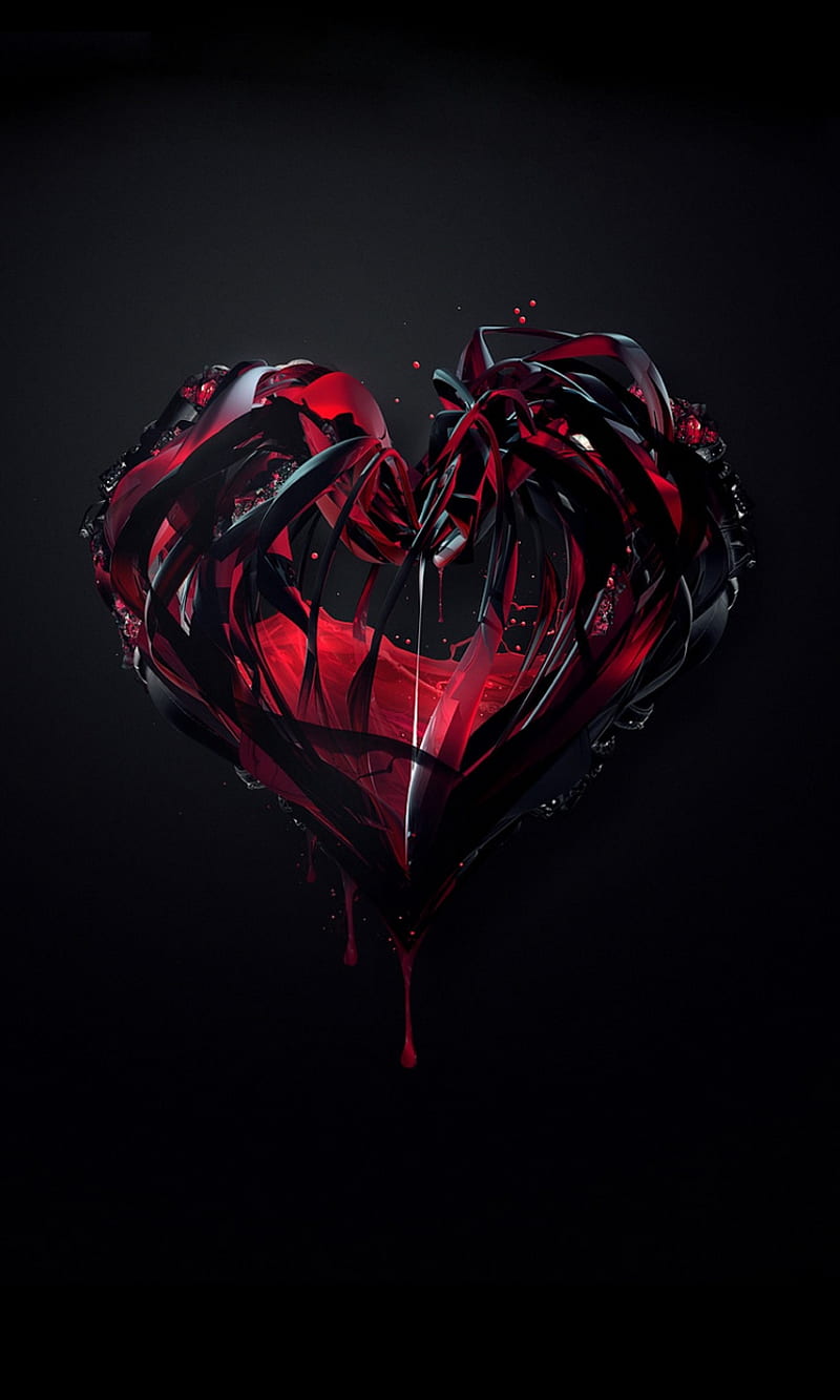 Bleeding Heart, art, HD phone wallpaper