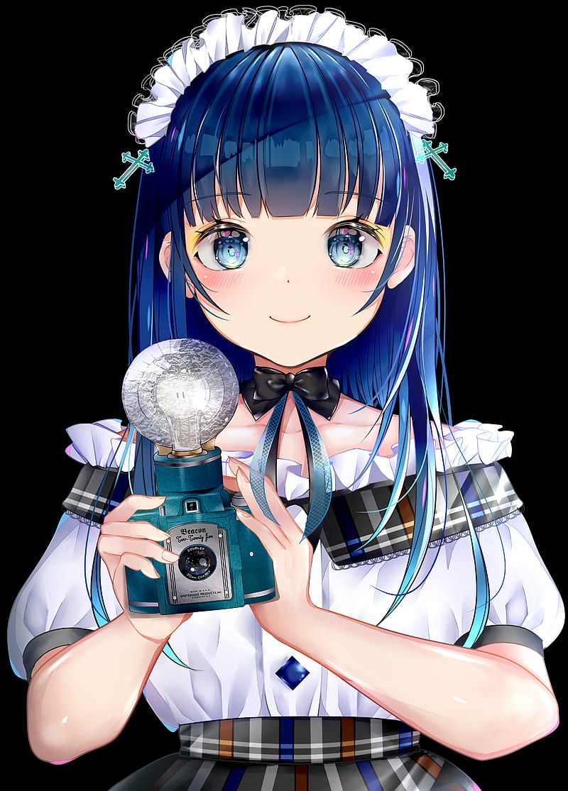 Girl, maid, camera, grapher, anime, HD phone wallpaper | Peakpx