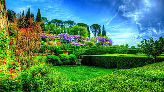 Peaceful Spring Park, Parks, Spring, Flowers, Nature, HD wallpaper | Peakpx