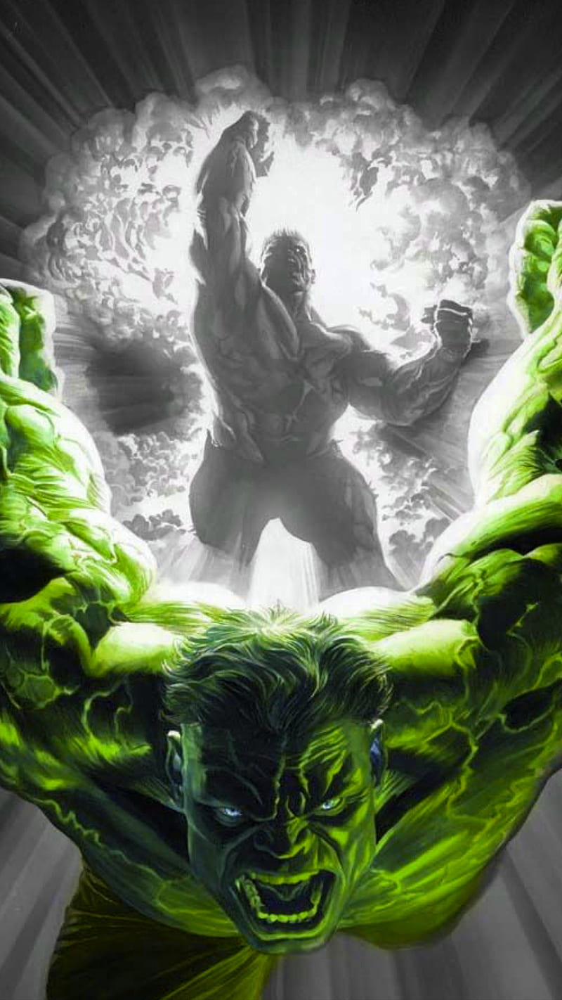 Angry hulk, green, hero, mad, super, HD phone wallpaper