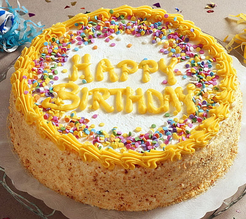 Happy Birtay Cake, cake, dessert, happy birtay, sweet, HD wallpaper