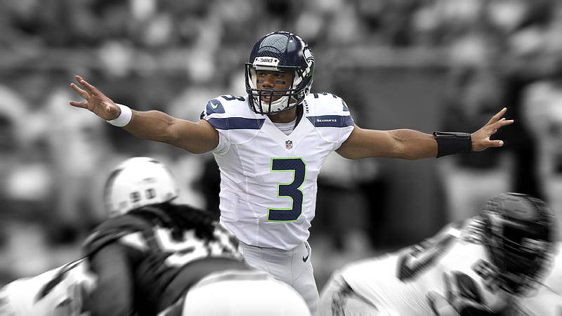 Seattle Seahawks Player With White Number 3 Jersey Seattle Seahawks, HD wallpaper