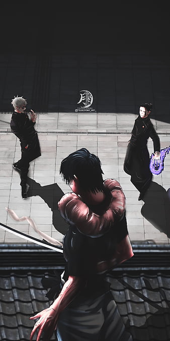 Gojo satoru, aesthetic, anime, fanart, jjk, jujutsu kaisen, manga, otaku,  sky, HD phone wallpaper