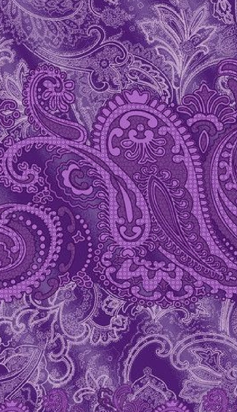 Purple paisley, lace, patterns, HD phone wallpaper | Peakpx