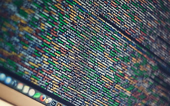 codificación, arco iris, mac, patrón, Fondo de pantalla HD
