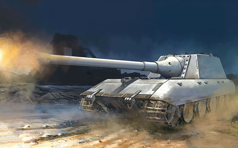 Panzerkampfwagen E-100, german tank, E-100, World War II, Germany, painted tanks, HD wallpaper