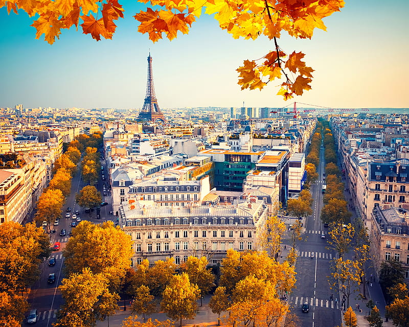 Eiffel Tower Paris City Autumn , paris, autumn, tower, world, city, eiffel-tower, HD wallpaper