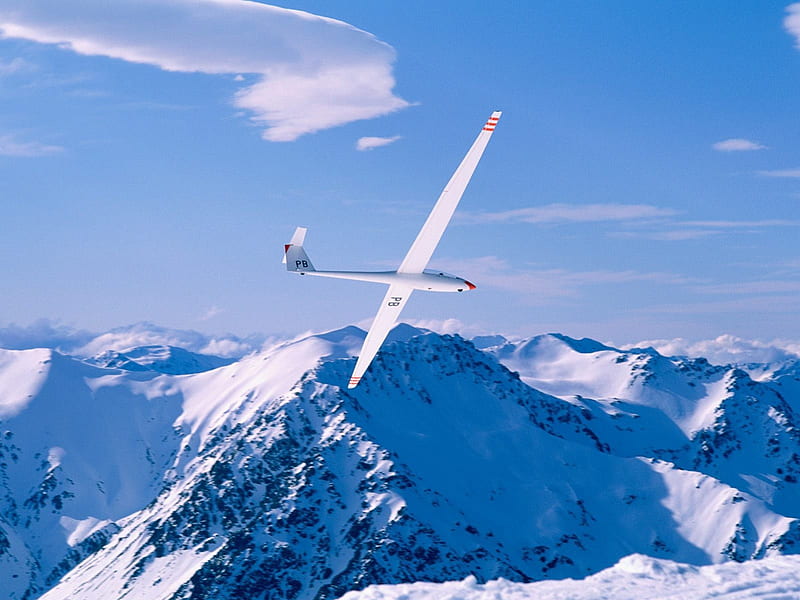 Untitled , new zealand, vehicles aviation, alps, wind glider, southern alps, glider, HD wallpaper