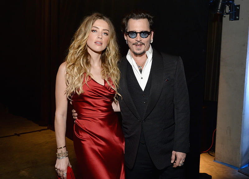 Johnny Depp And Amber Heard, johnny-depp, amber-heard, celebrities, HD wallpaper