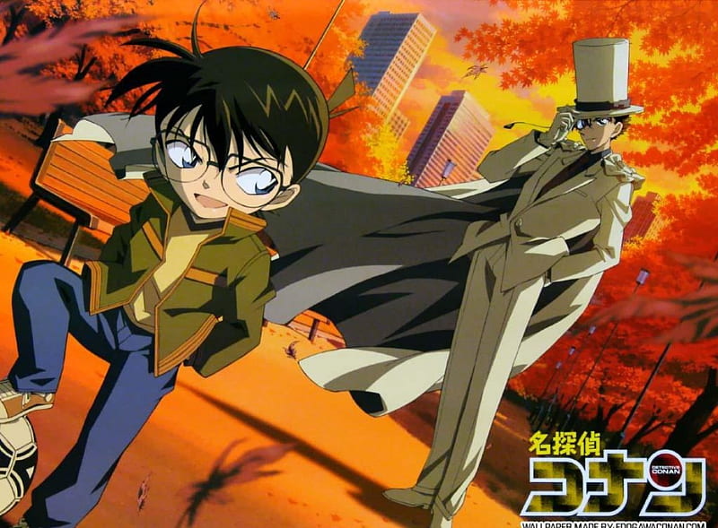 Detective Conan, Conan Edogawa, Phantom Thief, Kaito Kid, HD wallpaper