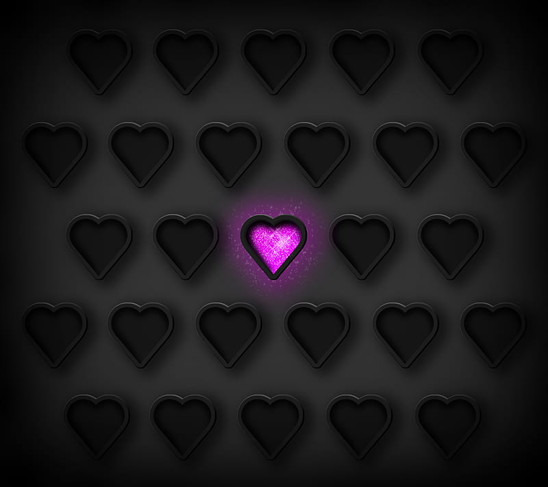 one happy heart pink, HD wallpaper