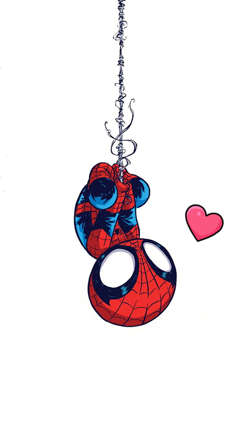 720P free download Spiderman, cute, heart, spiderman and heart, HD