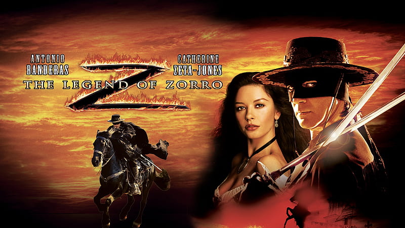 Movie, The Legend of Zorro, Antonio Banderas, Catherine Zeta-jones, HD wallpaper