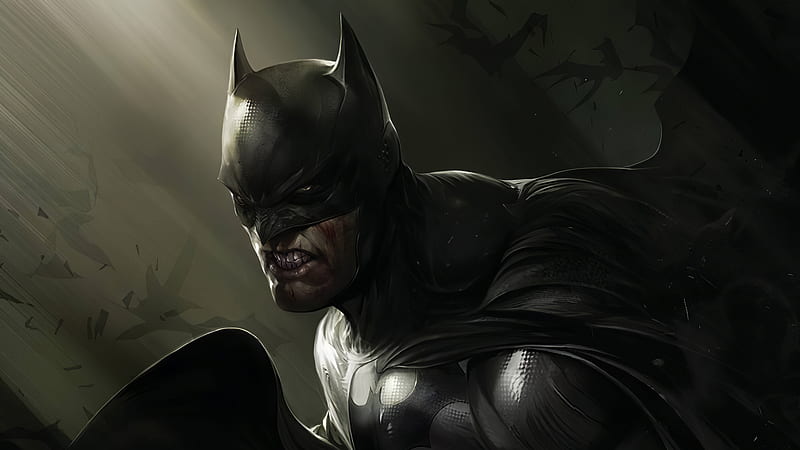 Batman Injured Art, batman, superheroes, artwork, HD wallpaper