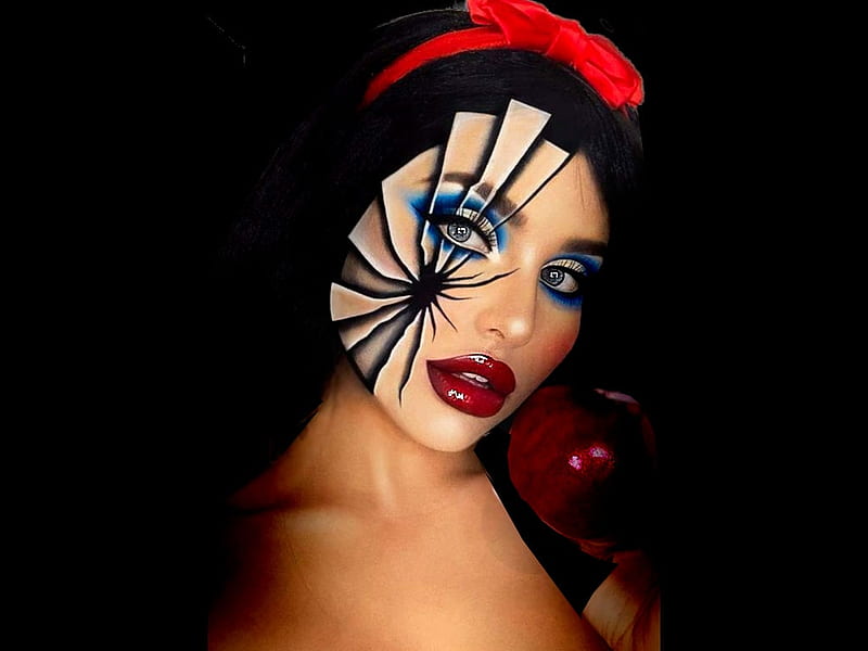 Funky Snow White Spoof Makeup, women are special, funky hair face art,  album, HD wallpaper | Peakpx