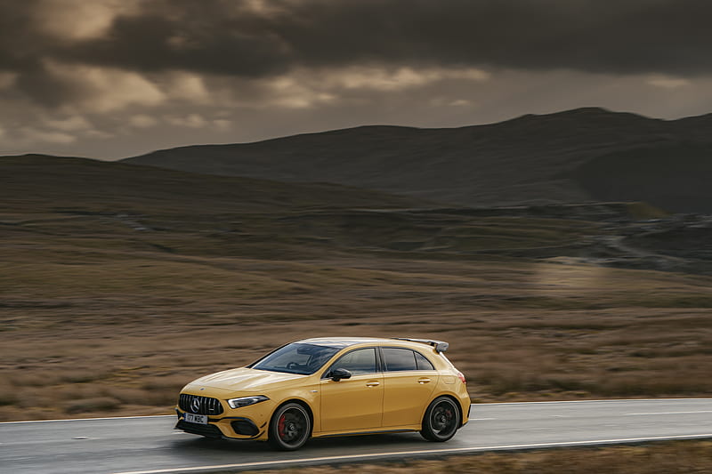 Mercedes-Benz, Mercedes-Benz AMG A45, Car, Vehicle, Yellow Car, HD wallpaper