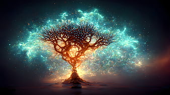 A spirit tree????..'lol', magical, spirit, mystical, tree, HD