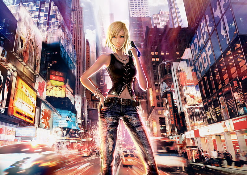 Parasite Eve, ps3, games, aya, brea, 3rd, video, birtay, console, guns, city, cool, xbox, police, HD wallpaper