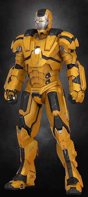 iron man yellow suit