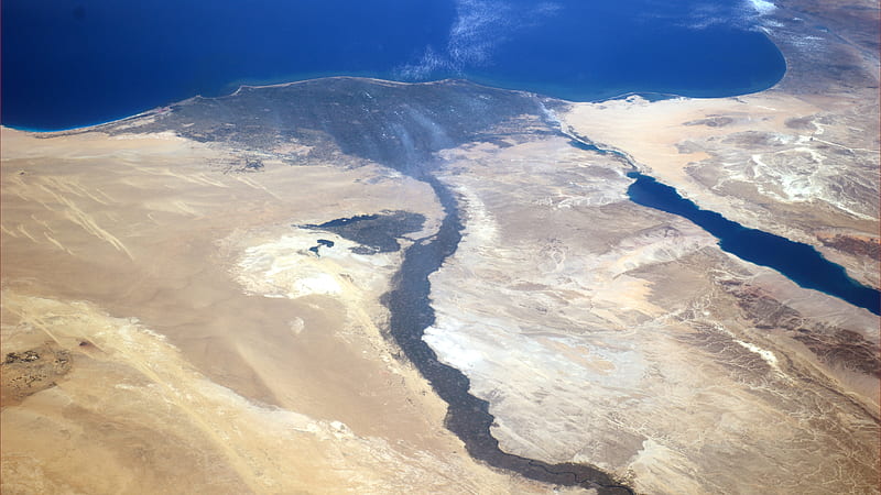 Africa Desert Egypt From Space Mediterranean Nile Sahara Sinai Peninsula African, HD wallpaper