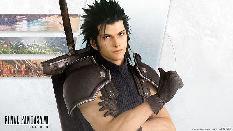 Zack Fair - Final Fantasy VII, zack fair, video games, final fantasy, final fantasy vii, 3d, simple background, HD wallpaper