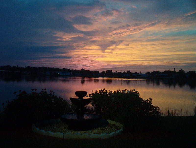 sunsets from my back yard, whats next, paridise, Gods beauty, my back yard, HD wallpaper