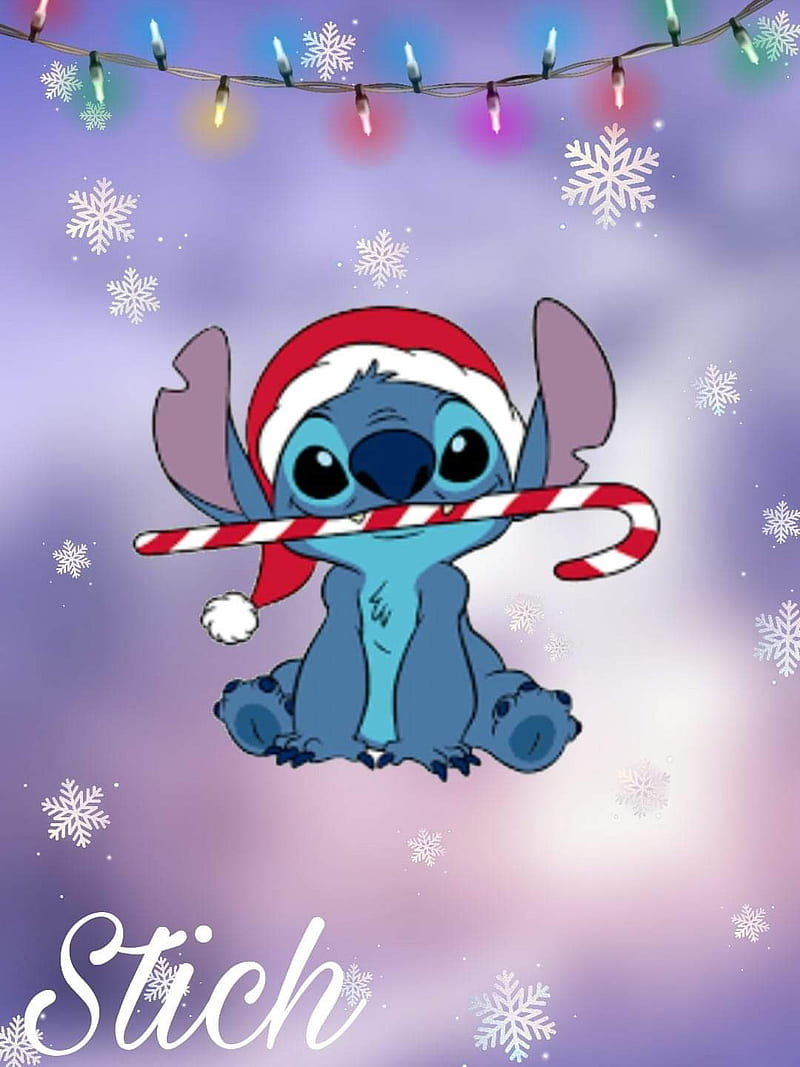 Navidad stitch, cartoon, HD phone wallpaper | Peakpx