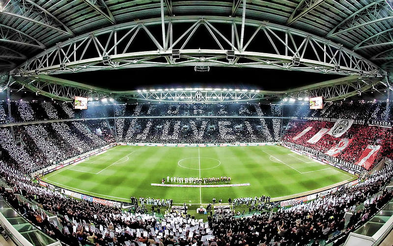 Juventus Stadium, modular show, match, football stadium, Allianz Stadium, soccer, Juventus arena, Italy, Juventus new stadium, HD wallpaper