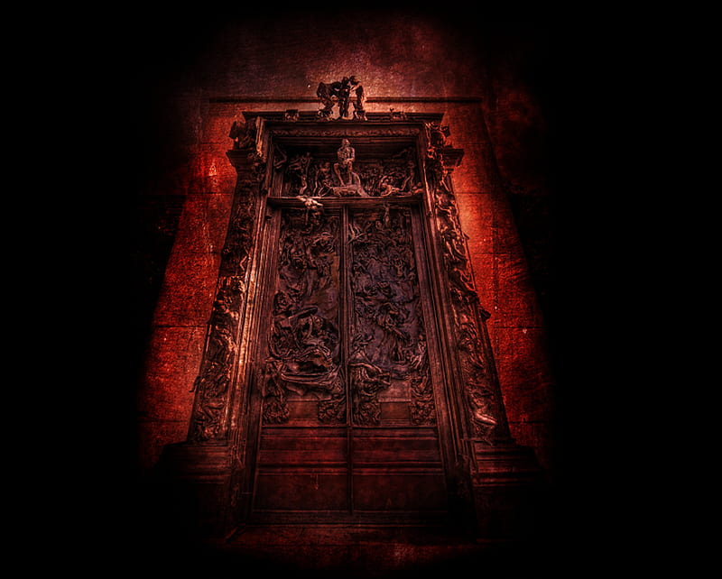 Gates of Hell, fantasy, gates, hell, rhodin, abstract, artwork, HD wallpaper