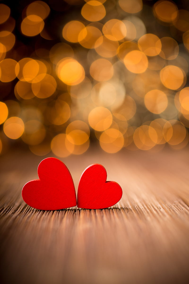 Love, 2 hearts, heart, corazones, hearts , little hearts, love, HD phone wallpaper
