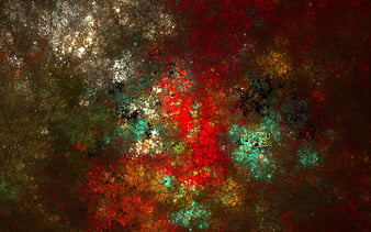 fractal, spots, colorful, texture, abstraction, HD wallpaper