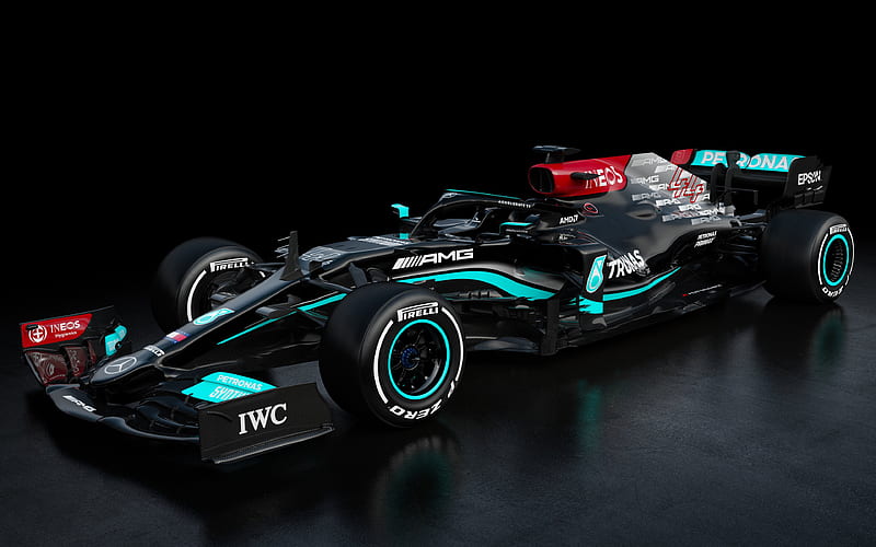 Mercedes-AMG F1 W12 E Performance, 2021 exterior, front view, F1 2021 race cars, new W12 F1, Formula 1, Mercedes-AMG Petronas F1 Team, HD wallpaper
