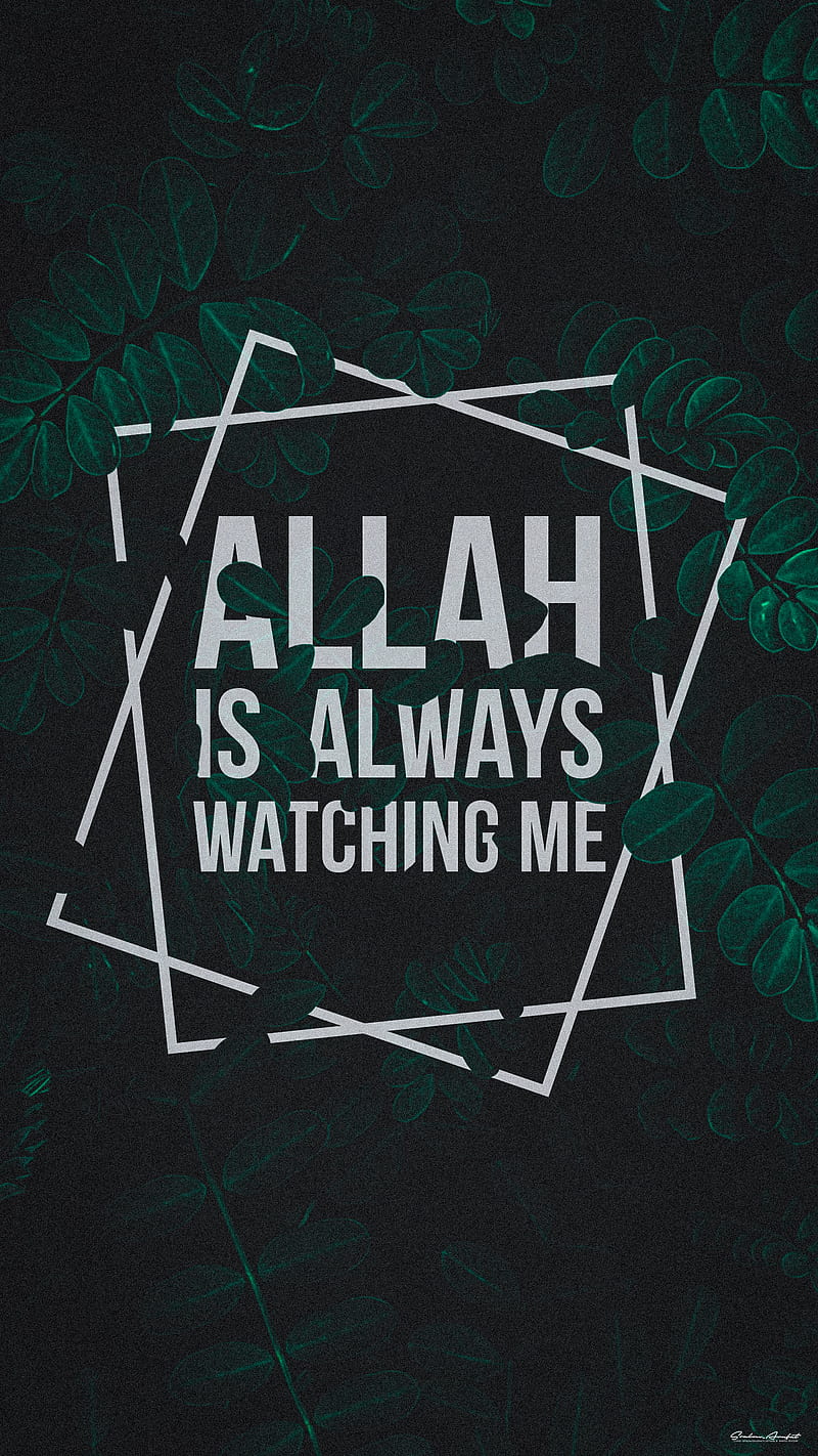 Allah Watching Me, god, islam, muslim, HD phone wallpaper