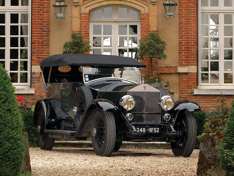 1924 Rolls Royce Silver Ghost Torpedo, rolls, 192, silver, elegant, 24, elegance, antique, ghost, torpedo, royce, car, classic, luxury, vintage, HD wallpaper