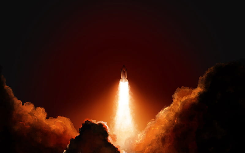 The space shuttle launch-Explore the secrets of the universe allpaper, HD wallpaper