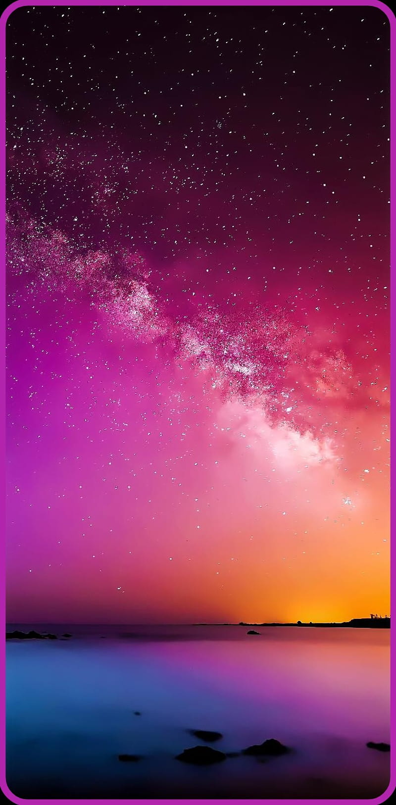 Edge - Milky Way, ful, galaxy, night, sky, starry, HD phone wallpaper