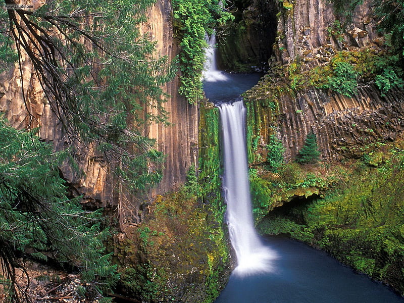 Toketee Falls - Oregon - USA, Oregon, USA, Toketee Falls, Waterfalls ...