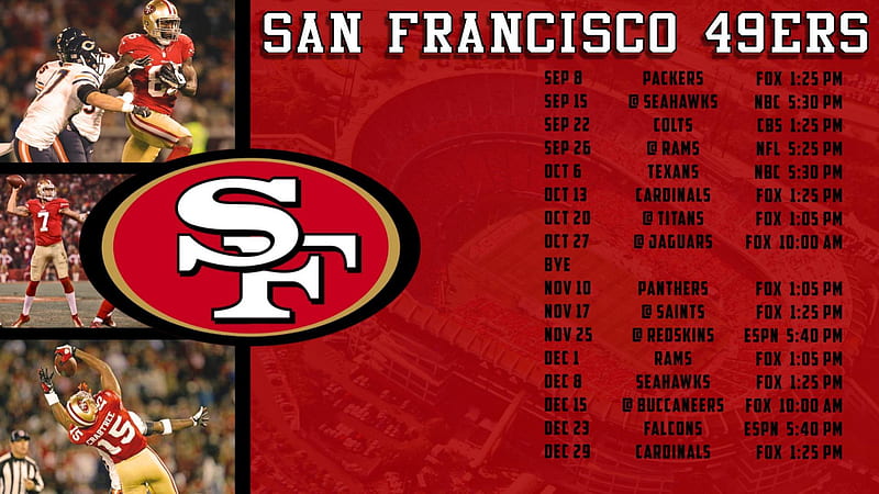 San Francisco 49ers schedule 2022 Opponents release date strength of  schedule and more