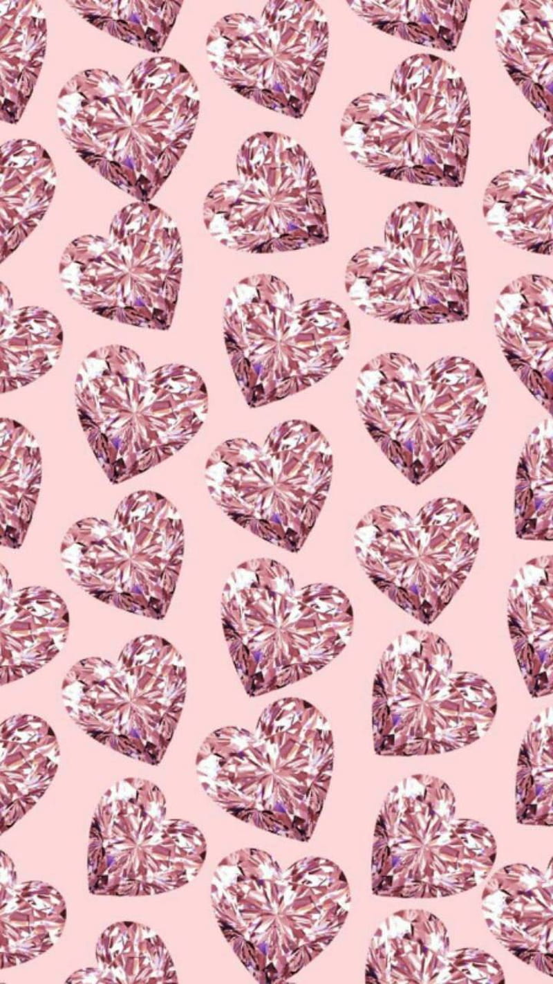 Heart pink Diamond edited photography HD wallpaper  Wallpaper Flare