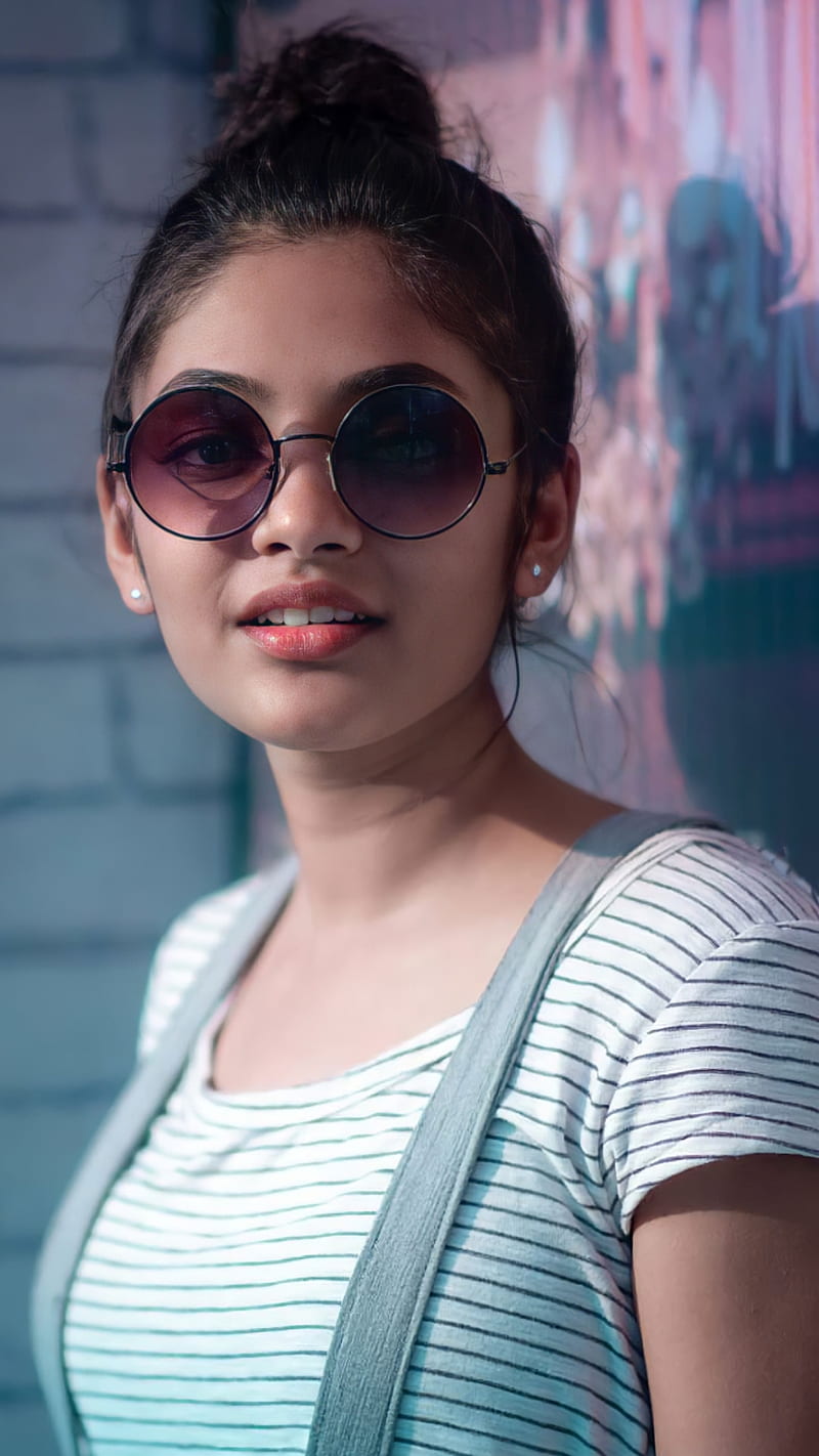 Ivana, sunglasses, pretty, bollywood, girl, cute, indian, HD phone wallpaper