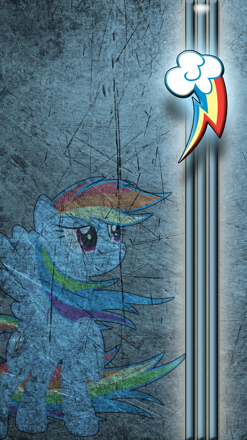 Rainbow Dash, blue, dash, girls, my little pony, power, rainbow, scroggins, HD phone wallpaper