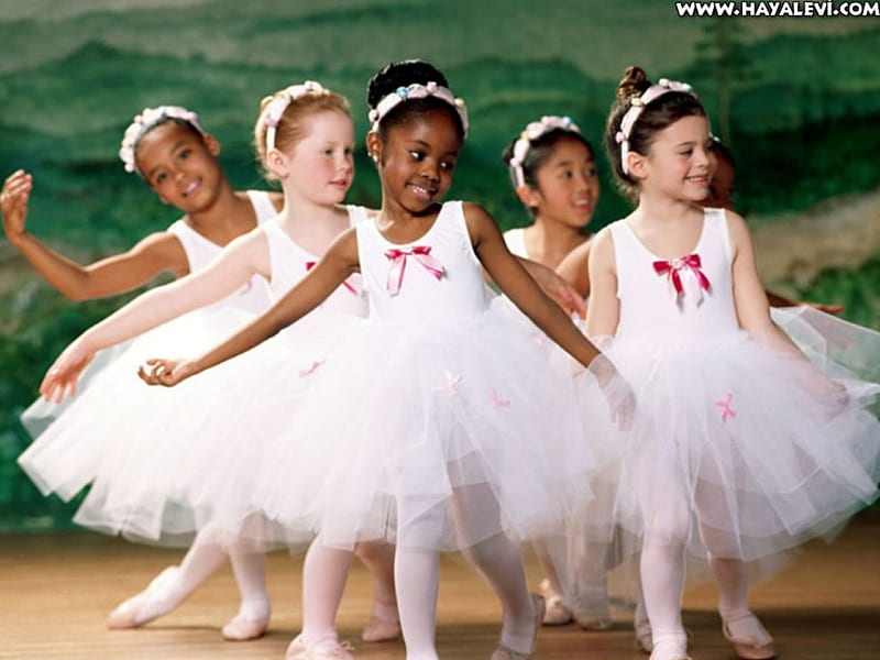 Pequenas bailarinas, meninas, bonitas, bailarinas, pessoas, HD wallpaper