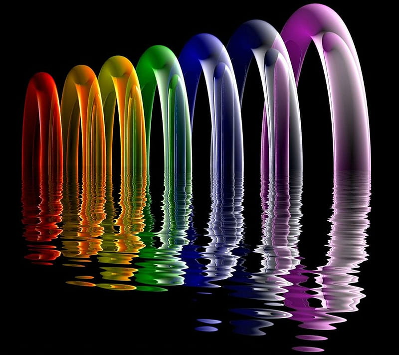 Color Pipes, 2013, 3d, bonito, colorful latest, new, water, HD wallpaper