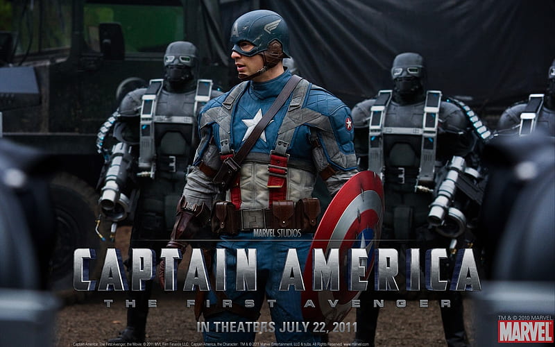 captian america, helmet, white star, red stripes, super hero, marvel comics, mask, soldiers, blue, HD wallpaper