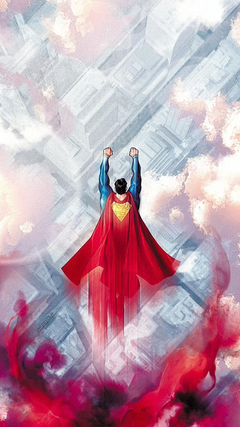 Superman, comics, dc, man of steel, HD phone wallpaper