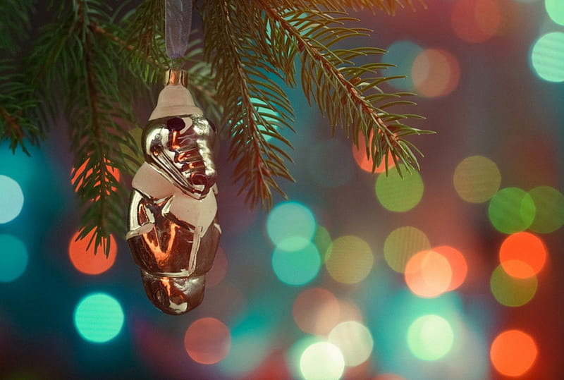 Christmas, christmas eve, pretty, christmas balls, box, magic, bell